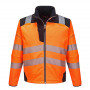 Blouson softshell haute visibilité Falcon - Orange Devant