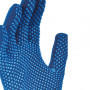 Gant picots bleu fibres recyclées 1