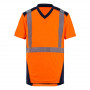 Tee-shirt haute visibilité Jakarta - Orange Devant
