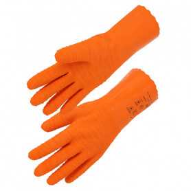 Gant latex orange - Paire