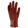 Gant PVC rouge simple enduction - Dos