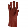 Gant PVC rouge simple enduction - Paume