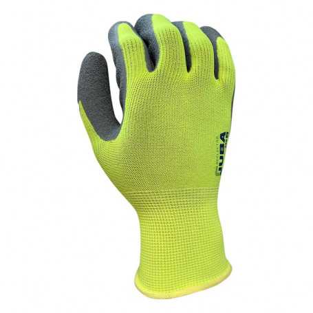 Gant HV jaune fluo paume latex Reflector - Dos