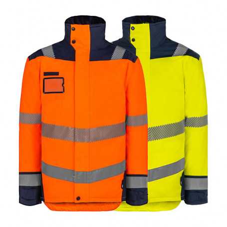 Veste de pluie haute visibilité SKYD - Orange et Jaune