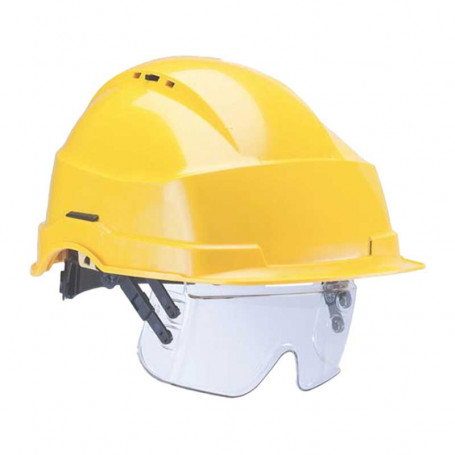 Casque IRIS à crémaillère AUBOUEIX - Jaune