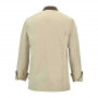 Veste de cuisine homme Cabbage - Marron Beige - Dos