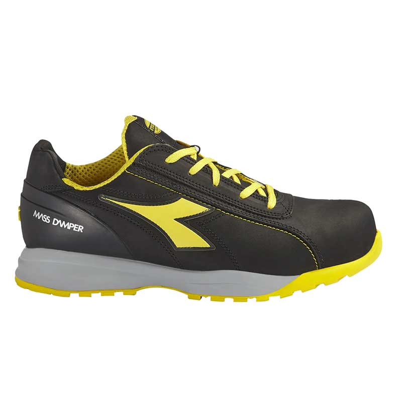 DIADORA Glove III Chaussure De Sécurité Basse S3 HRO SRC – Cuir Hydrofuge, T.40 à 44, Noir