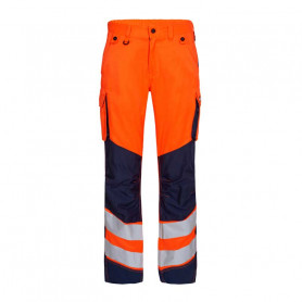 Pantalon de travail LIGHT SAFETY haute visibilité ENGEL - Orange  devant