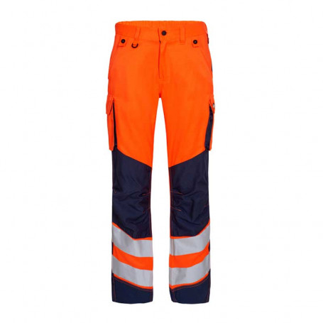 Pantalon de travail LIGHT SAFETY haute visibilité ENGEL - Orange  devant
