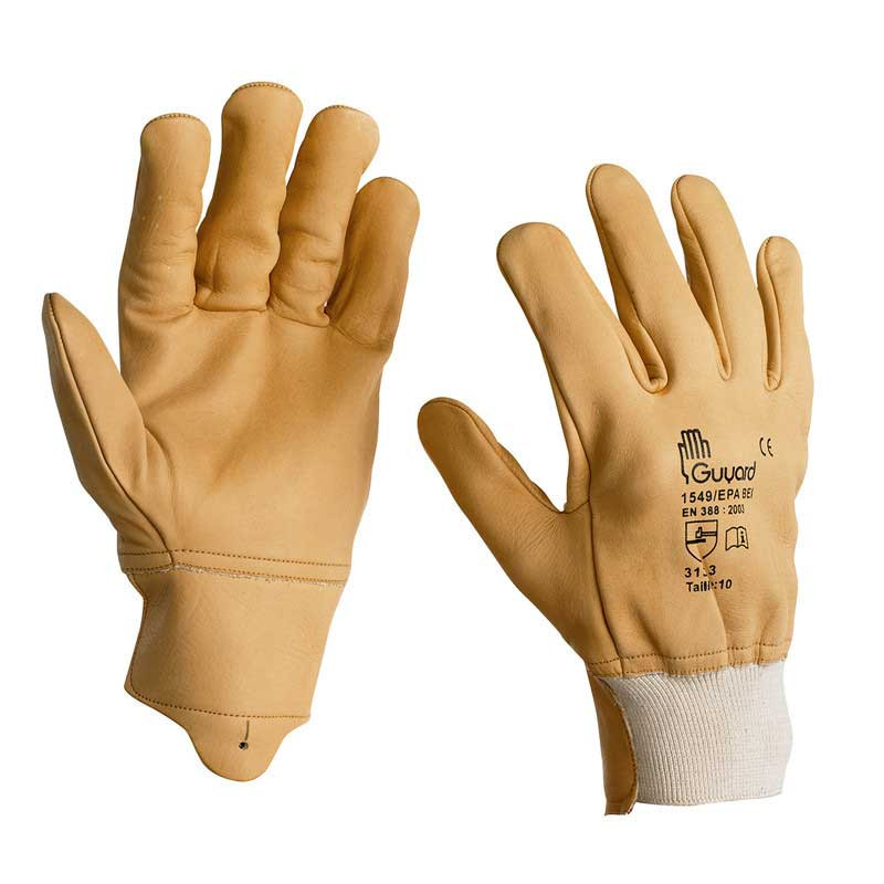 Gants De Travail Cuir Contre Risques Mécaniques Maîtrise Juba