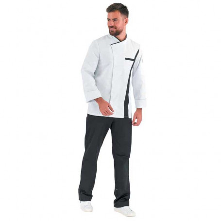 Pantalon de cuisine mixte Réglisse - Noir MEA