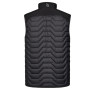 Gilet matelassé Entire polyvalent et confortable - gris noir dos