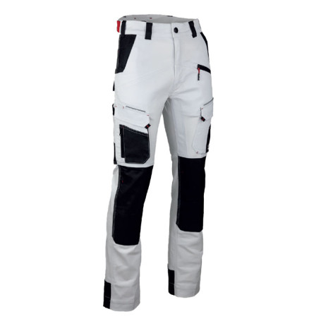 Pantalon stretch bicolore avec poches genouillères
