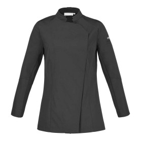Veste de cuisine femme NUTMEG2 - Noir Devant