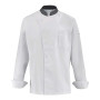 Veste de cuisine homme CABBAGE - BLANC/CHARCOAL Devant