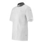 Veste de cuisine homme TURNIP col officier manches courtes - 3/4