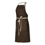 Tablier de cuisine mixte CLOVE ajustable et durable - Chocolat / Beige 3/4
