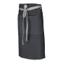 Tablier de cuisine court mixte PAPRIKA - Gris 3/4