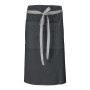 Tablier de cuisine court mixte PAPRIKA - Gris devant