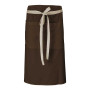 Tablier de cuisine court mixte PAPRIKA - Marron Devant