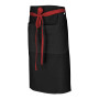 Tablier de cuisine court mixte PAPRIKA - Noir 3/4