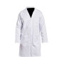 Blouse blanche homme pratique avec multiples poches - Devant