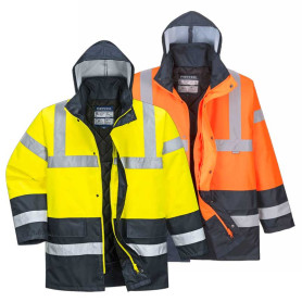 Parka haute visibilité bicolore