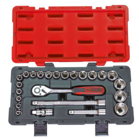 Coffret de douilles et accessoires ULTIMATE 1/2'', 24 pièces