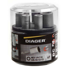 Kit 7 douilles magnétique pro