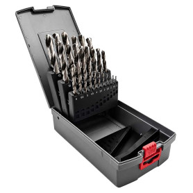 Coffret métal 25 forets HSS perçage fiable et performant - Ouvert