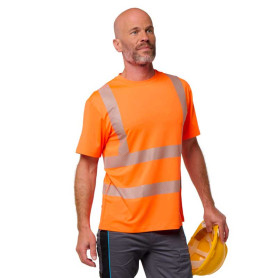 T-shirt rafraichissant haute visibilité anti-uv TECHCOOL - Homme Devant