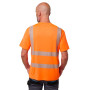 T-shirt rafraichissant haute visibilité anti-uv TECHCOOL - Homme Dos