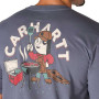 T-shirt poche poitrine décontracté IRVINE GRILL - Zoom