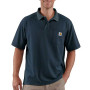 Polo de travail respirant avec poche poitrine - Bleu Homme