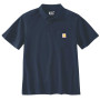 Polo de travail respirant avec poche poitrine - Bleu