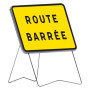 Panneau temporaire route barrée KC1