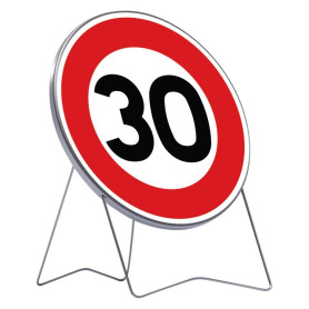 Panneau temporaire B14 «30km/h»