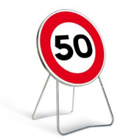 Panneau de signalisation temporaire B14 «50km/h»