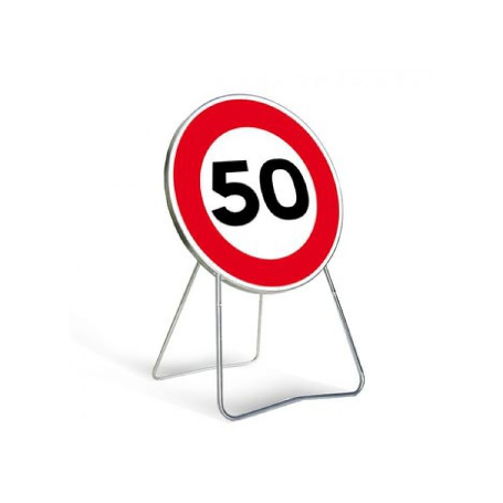 Panneau de signalisation temporaire B14 «50km/h»