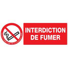 Signalétique « Défense de fumer »