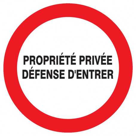 Signalétique « Propriété privée »