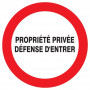 Signalétique « Propriété privée »