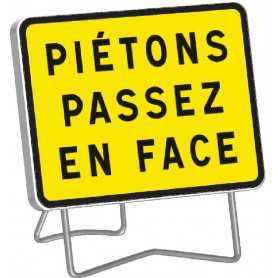 Panneau de signalisation temporaire piétons KC1