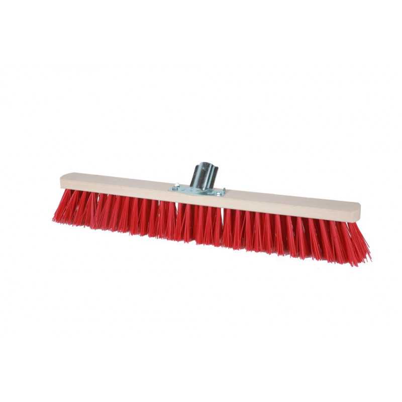 Balai cantonnier rouge bois 40cm douille métal l'unité