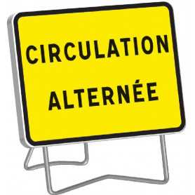 Panneau de signalisation temporaire circulation alternée KC1