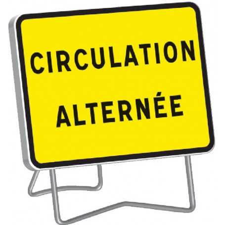 Panneau de signalisation temporaire circulation alternée KC1