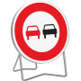 Panneau de signalisation interdiction de doubler B3