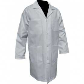 Blouse blanche homme pratique avec multiples poches
