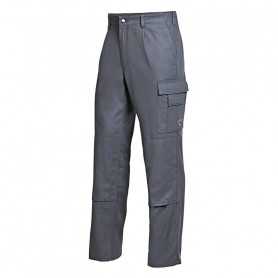 PANTALON 100% COTON GRIS - Face