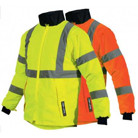 BLOUSON DE FROID MATELASSÉ HAUTE VISIBILITÉ ROCKET - Orange et Jaune